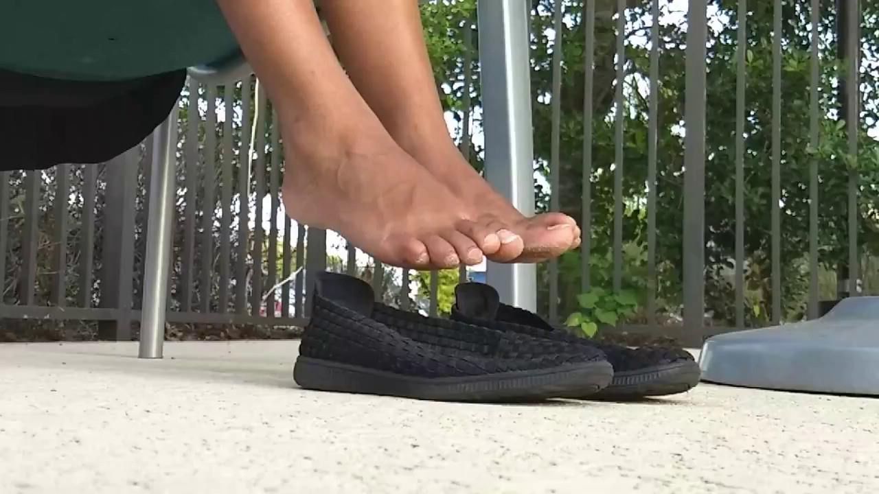 Candid Ebony Feet 9