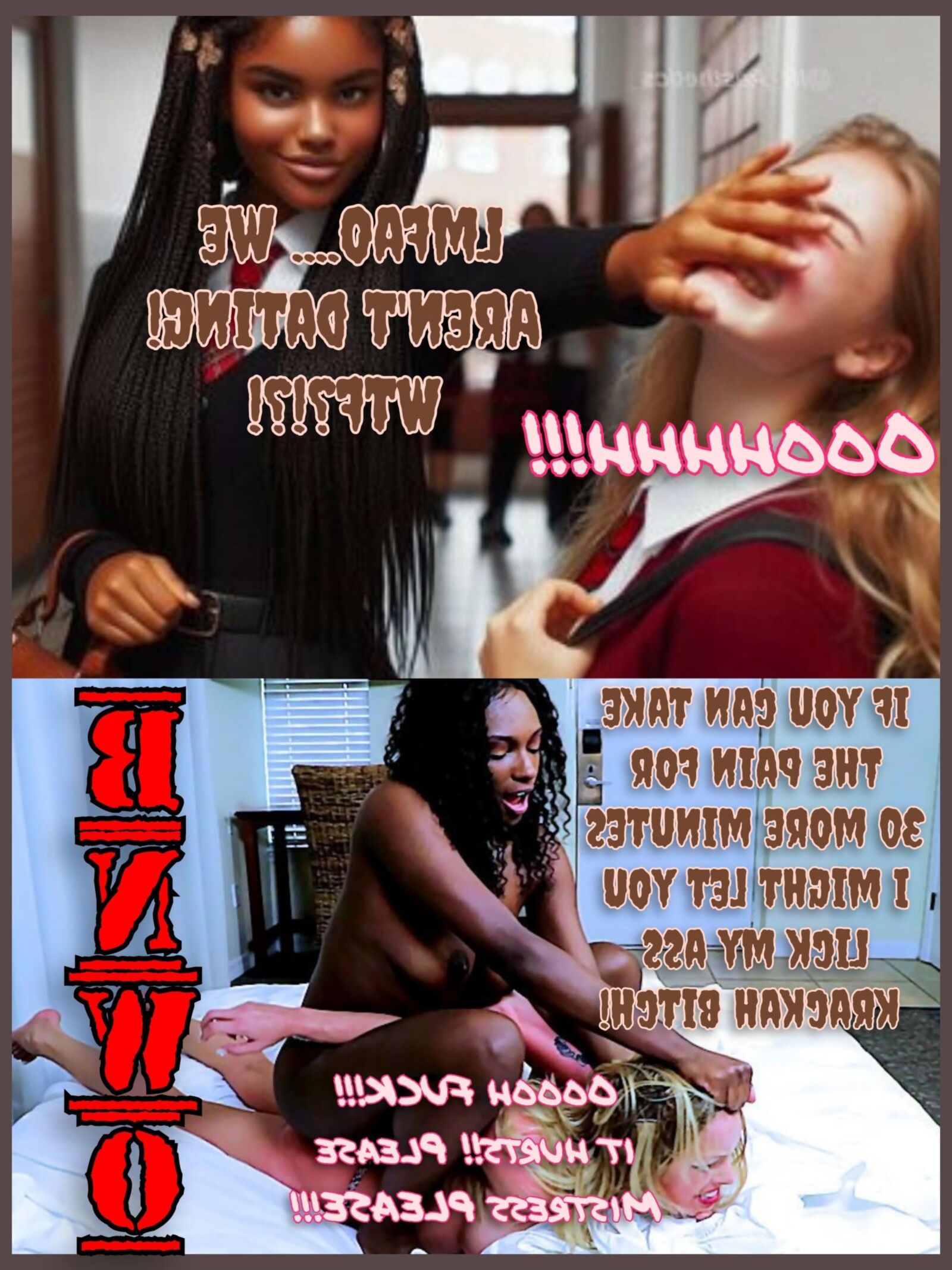 Interracial Lezdom 17 (Dominando y Derrotando)