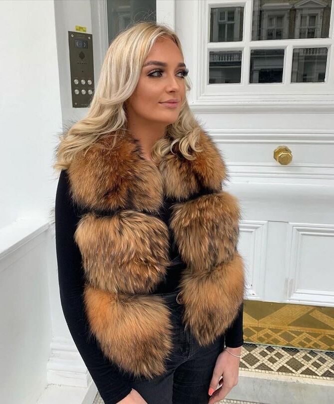 Chav wearing fur