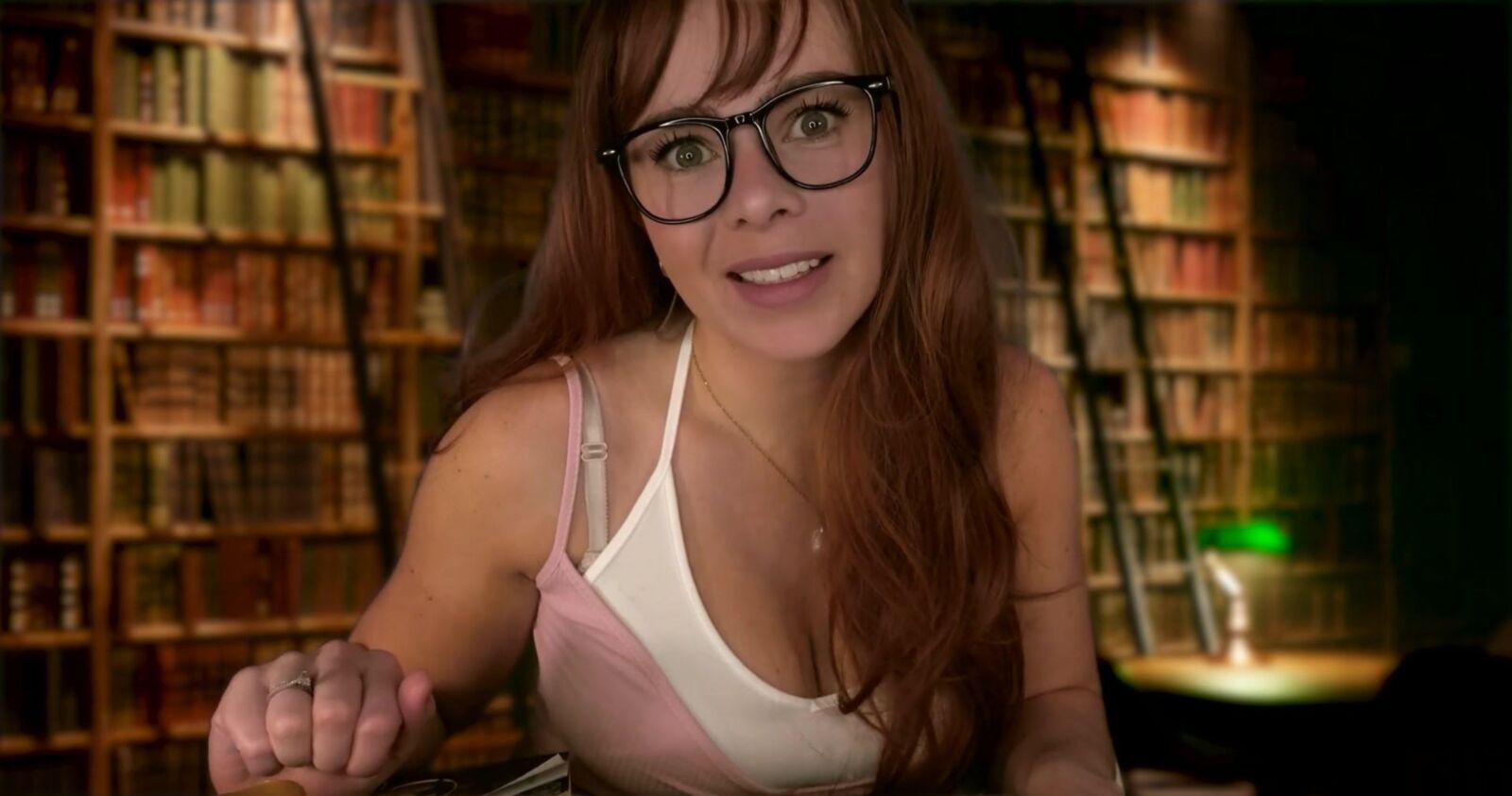 Scottish Murmurs ASMR   Redheaded Girl in the Library Likes You