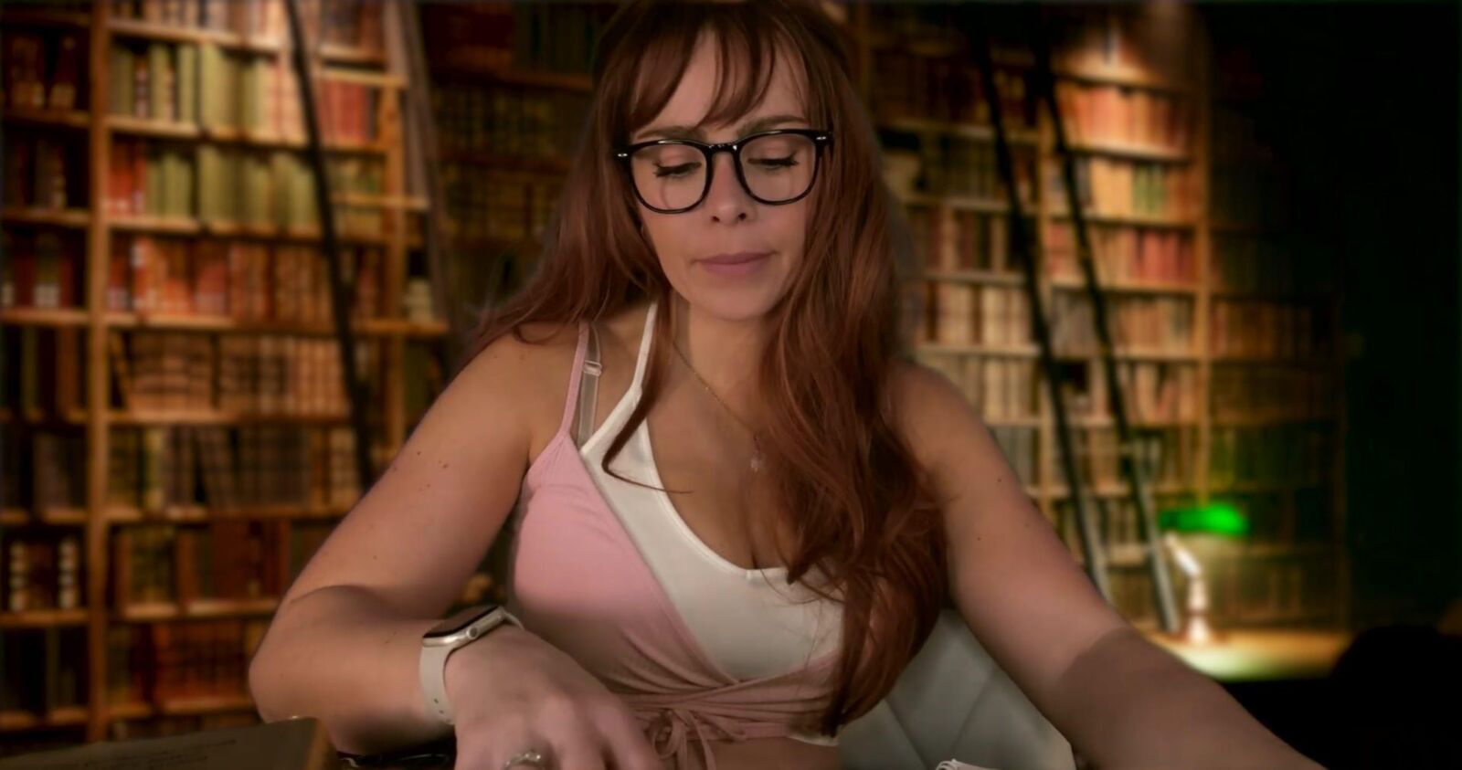 Scottish Murmurs ASMR   Redheaded Girl in the Library Likes You