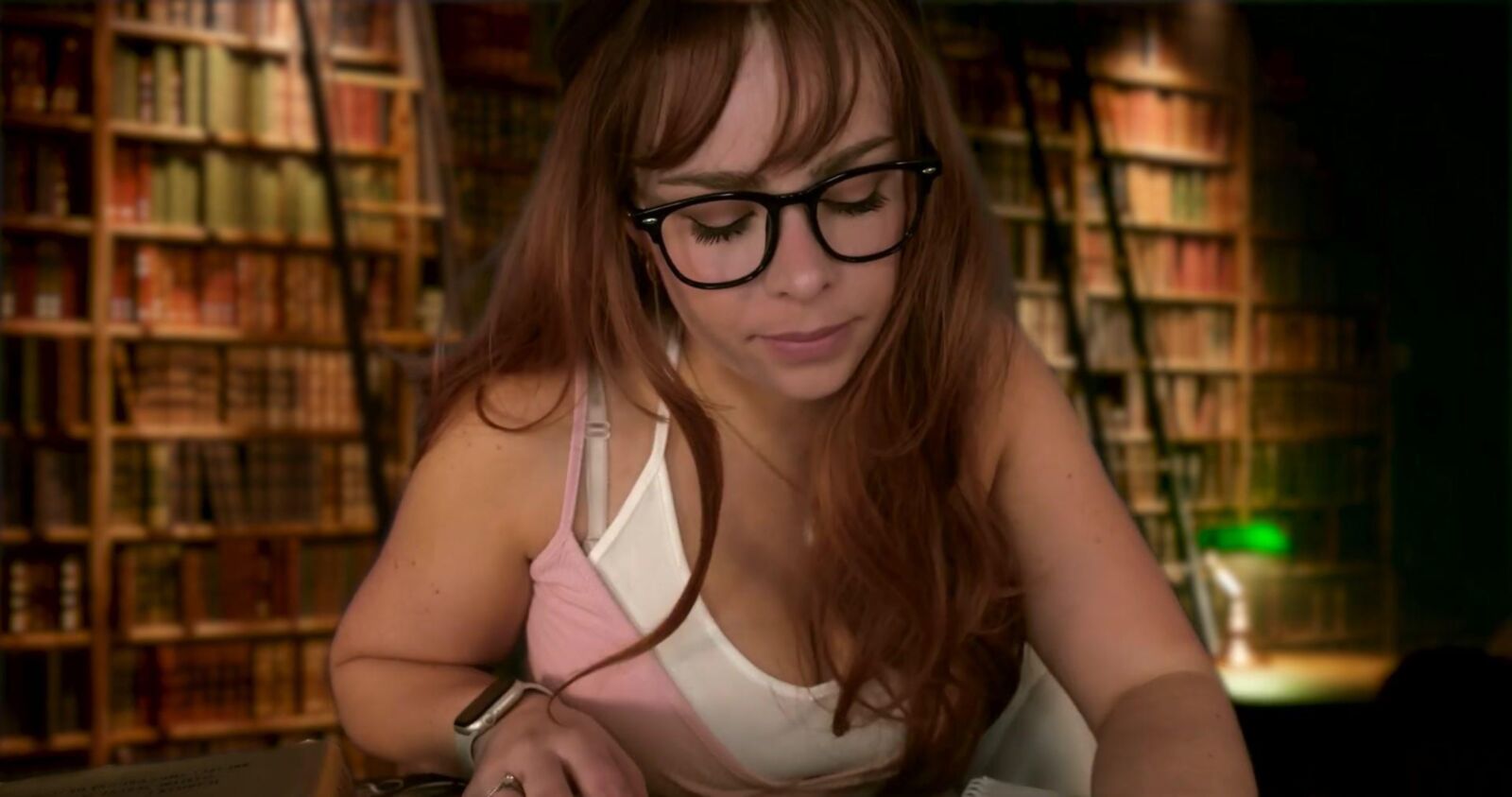 Scottish Murmurs ASMR   Redheaded Girl in the Library Likes You