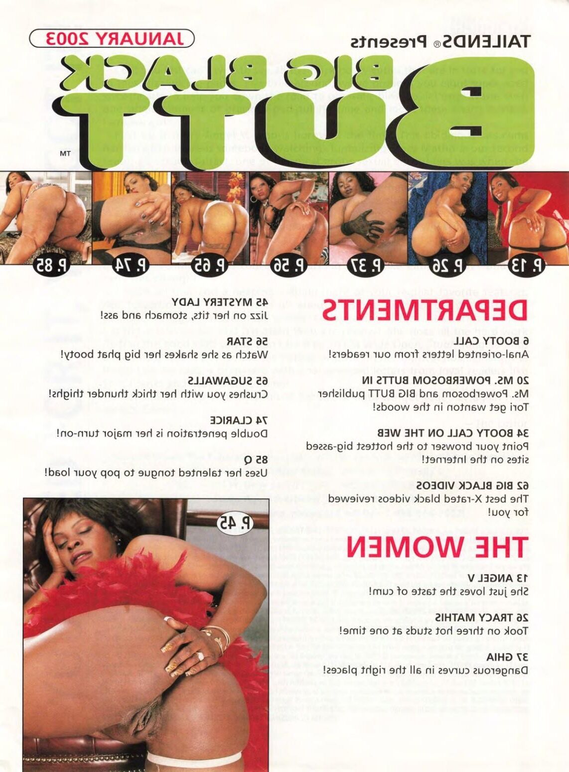 Revista Big Black Butt Enero de 2003