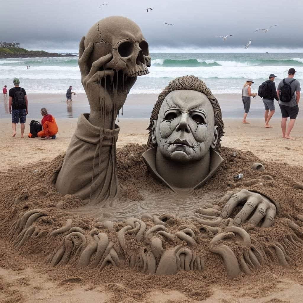 Halloween-Sandkunst