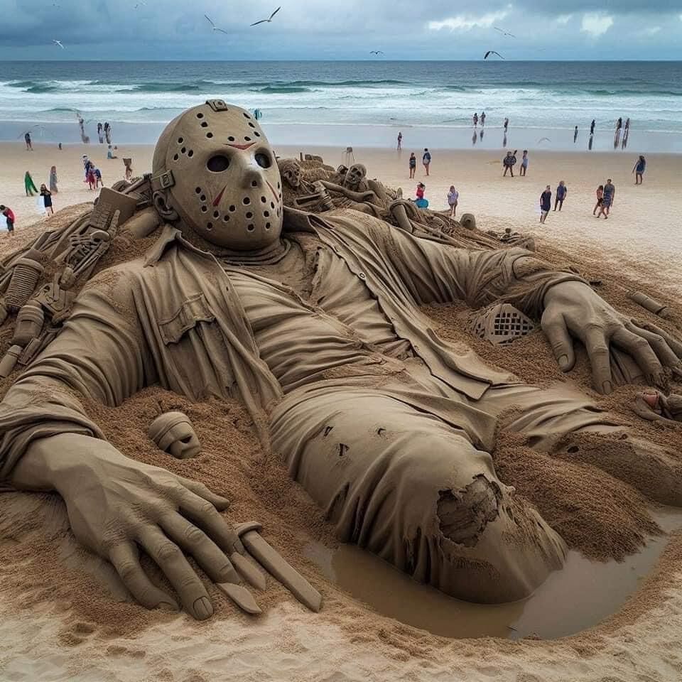 Halloween-Sandkunst