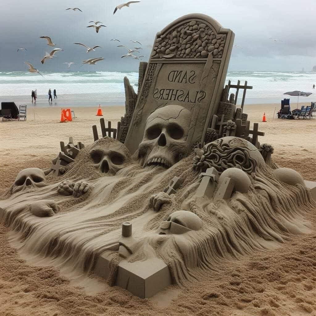 Halloween-Sandkunst