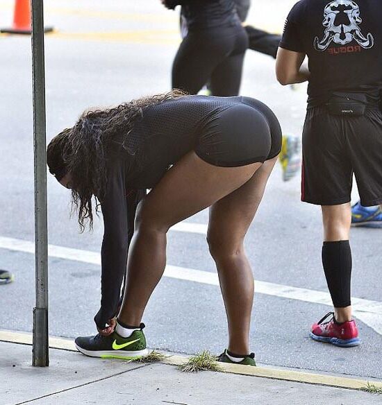 Serena Williams, Fat Ass, Tits, High Heels