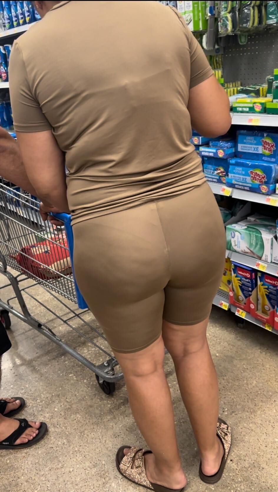 Candid Latina Dimply Ass Tight Shorts