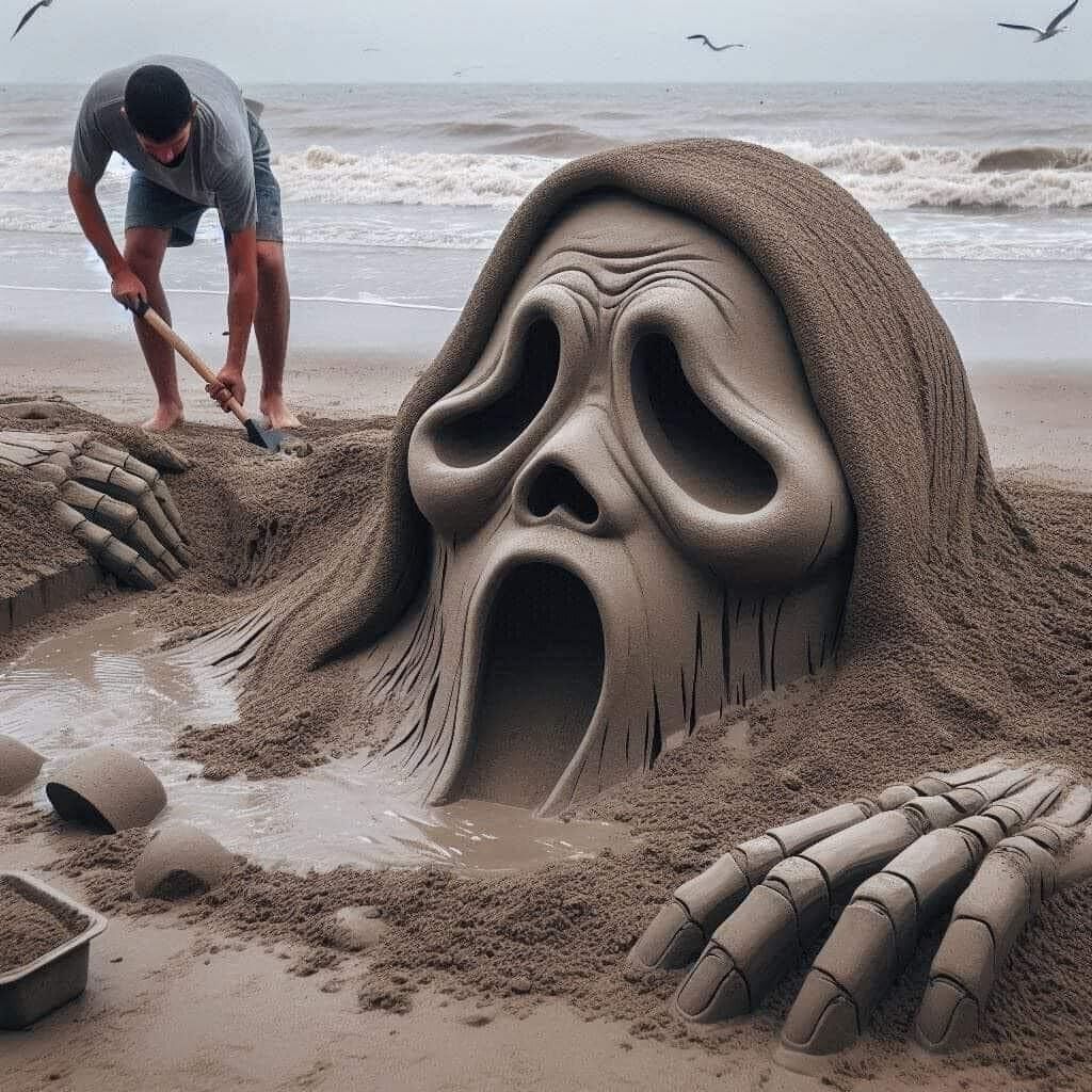 Halloween-Sandkunst