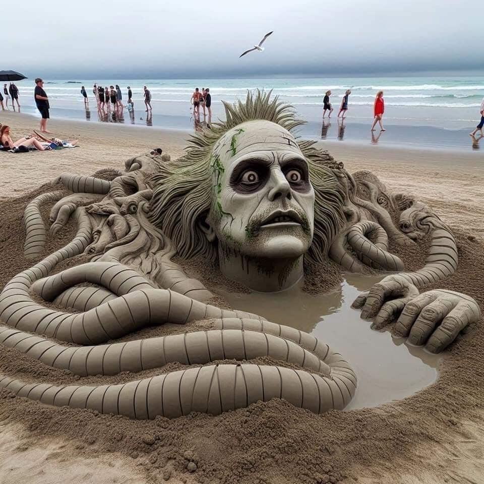 Halloween-Sandkunst