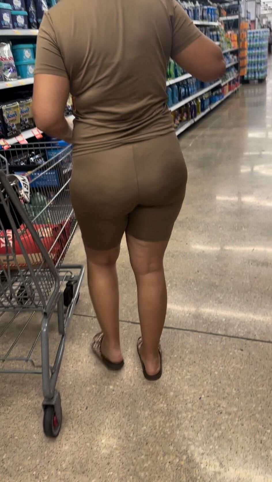 Candid Latina Dimply Ass Tight Shorts