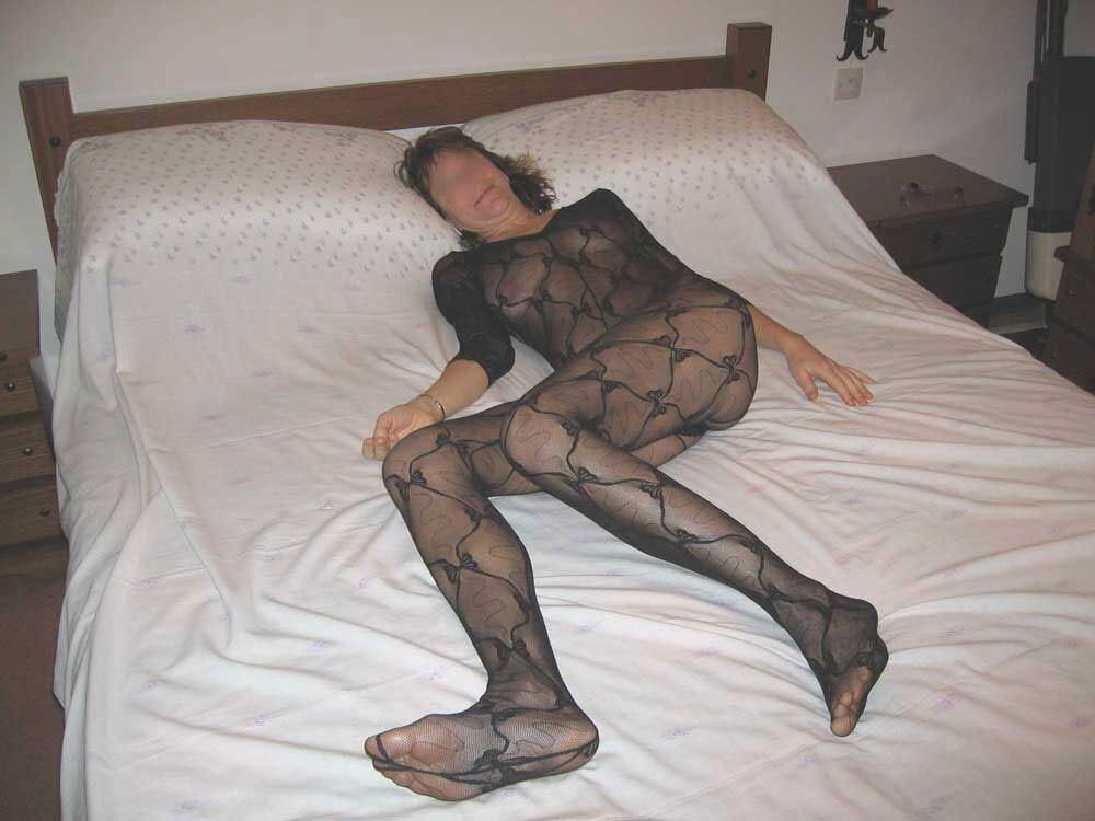 WIFE IN BODYSTOCKING FROM SPAIN