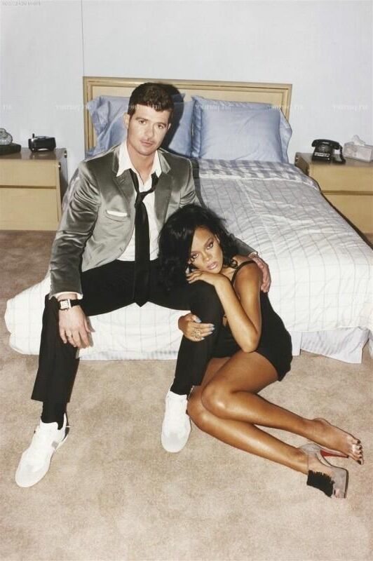 Rihanna's hot photoshoot with Robin Thicke for GQ 