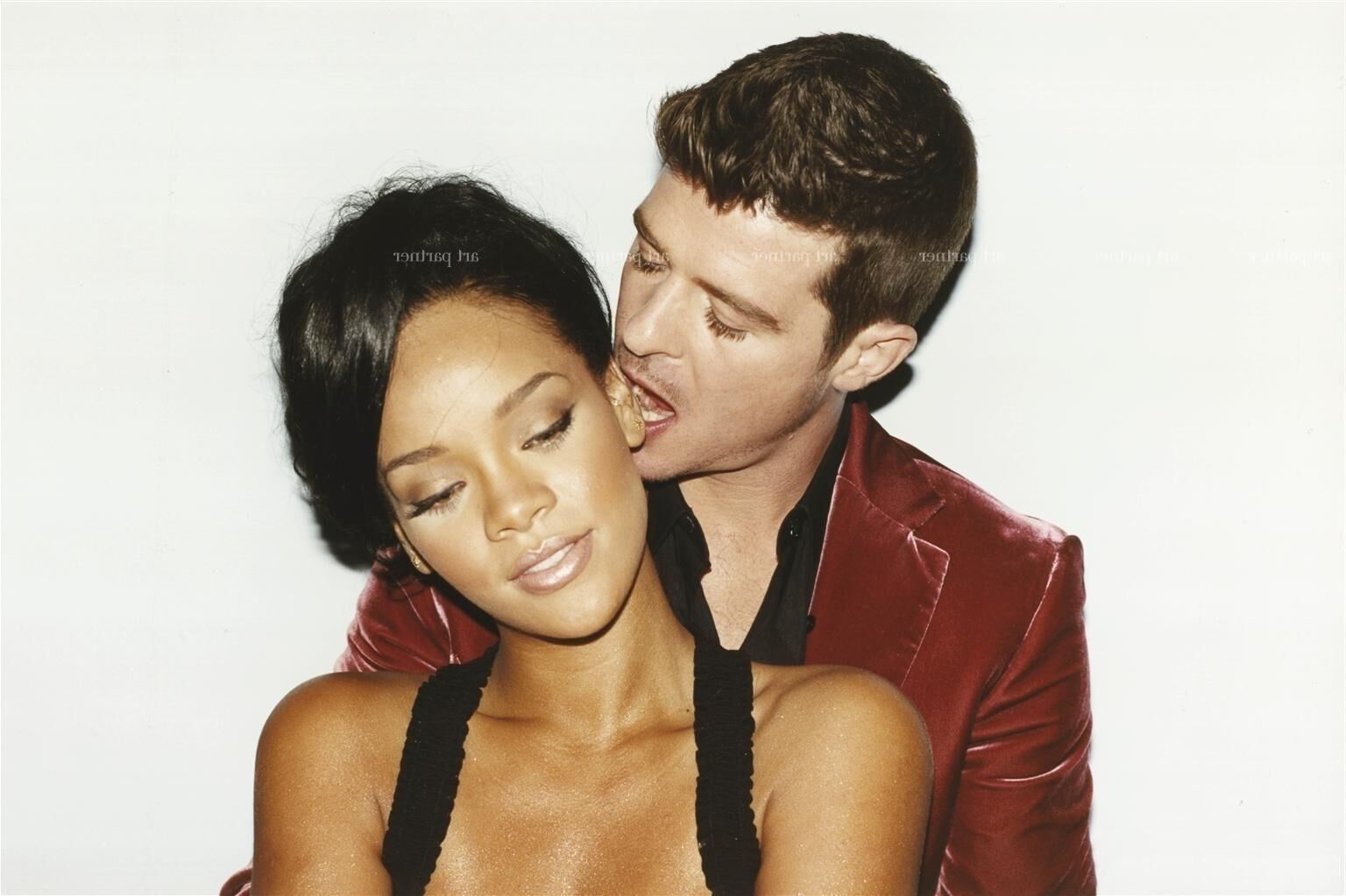 Rihanna's hot photoshoot with Robin Thicke for GQ 