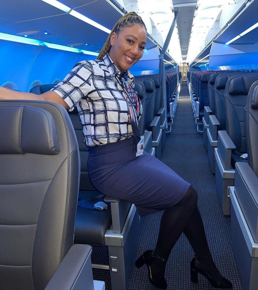 Ebony flight attendants 