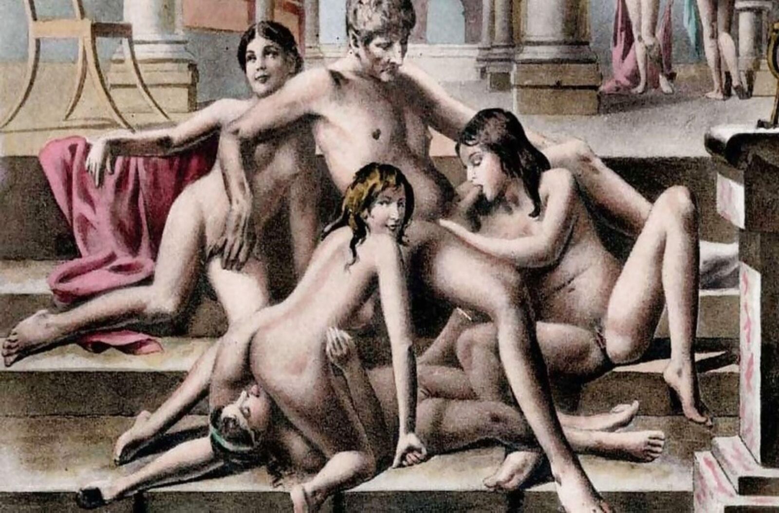 Girls owned and abused by the sadist in art 