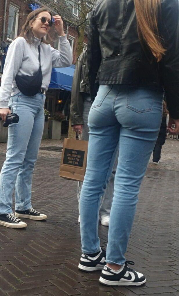 Teeny butts in Tight Jeans