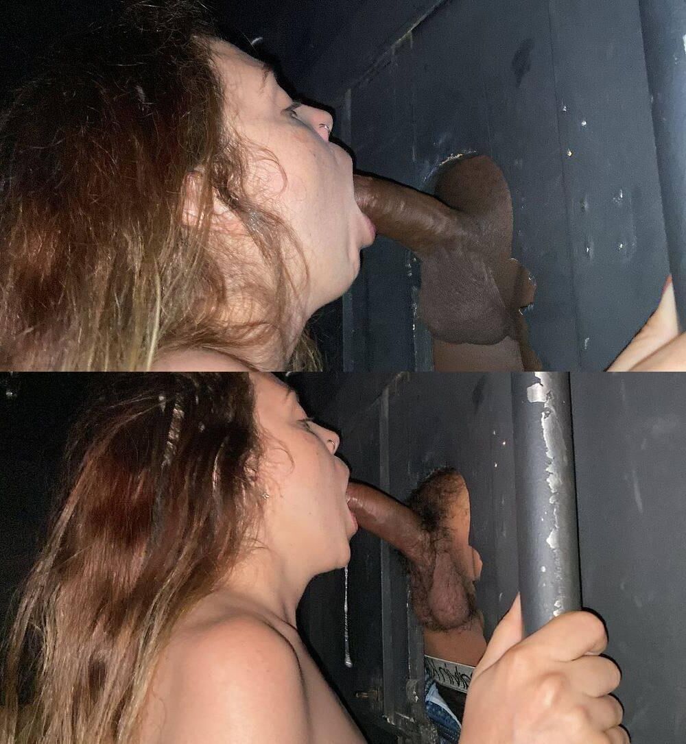 Cheating white girls cant stay away from the Gloryhole (BBC)