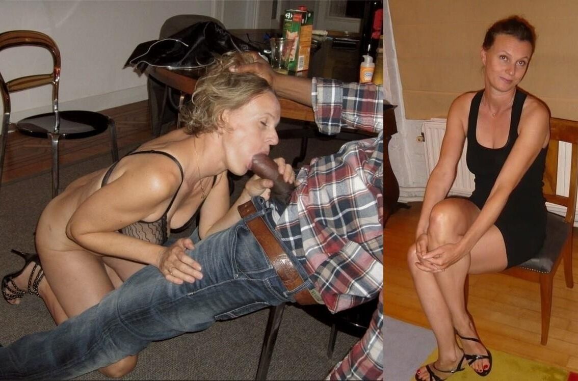 Esposas y novias putas antes y después del sexo