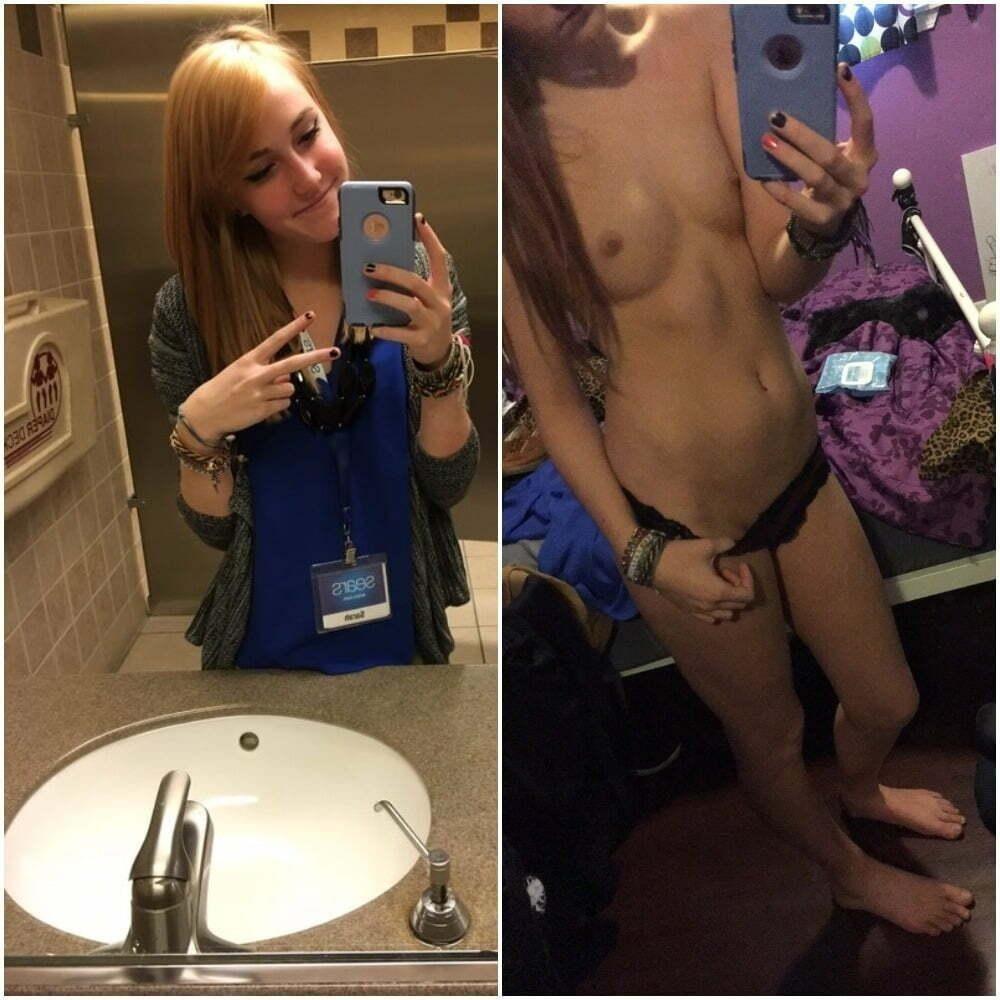 Selfies vestidas y desnudas