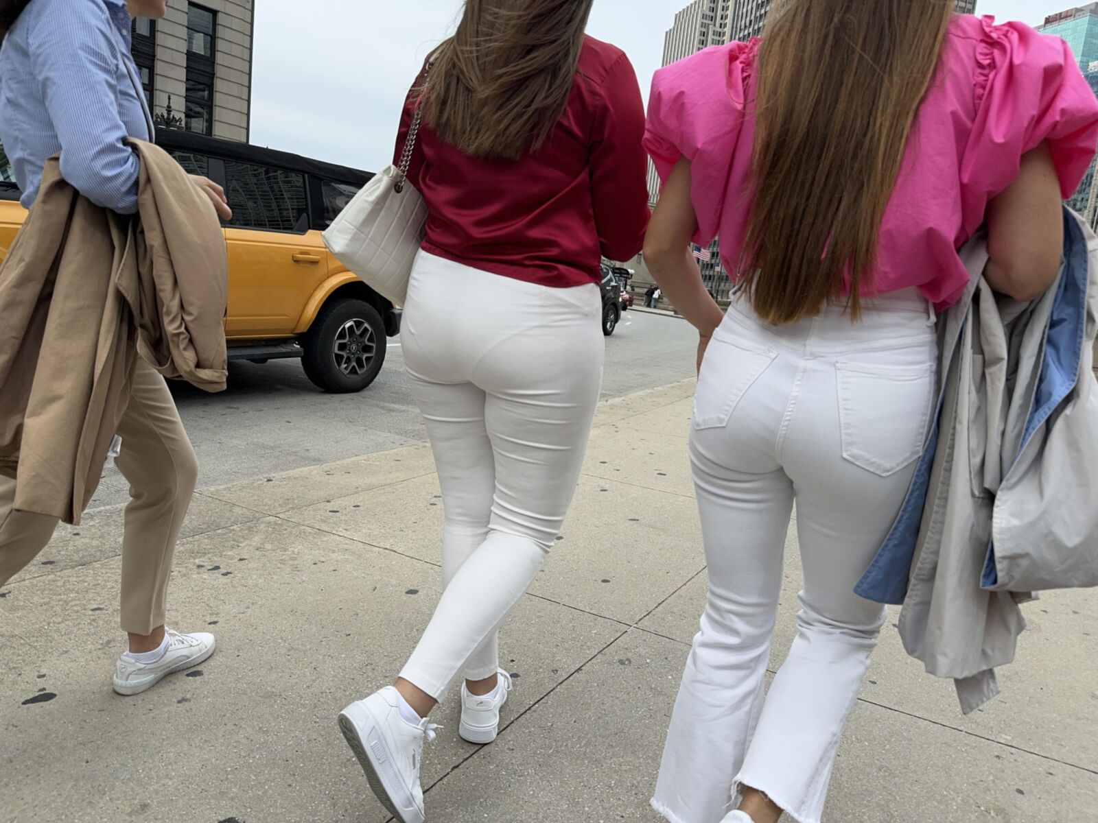 white pants hotties 