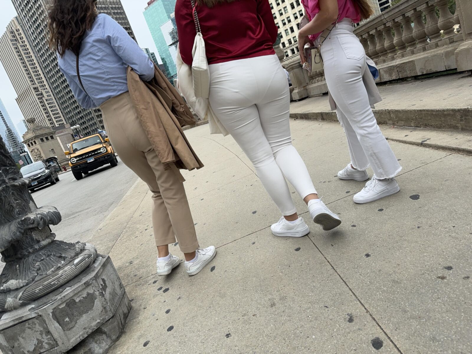 white pants hotties 