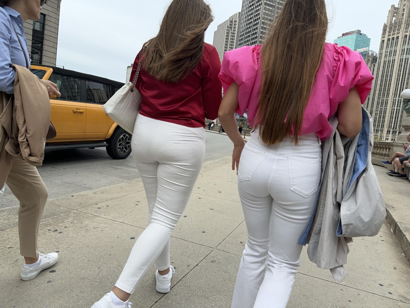 white pants hotties 