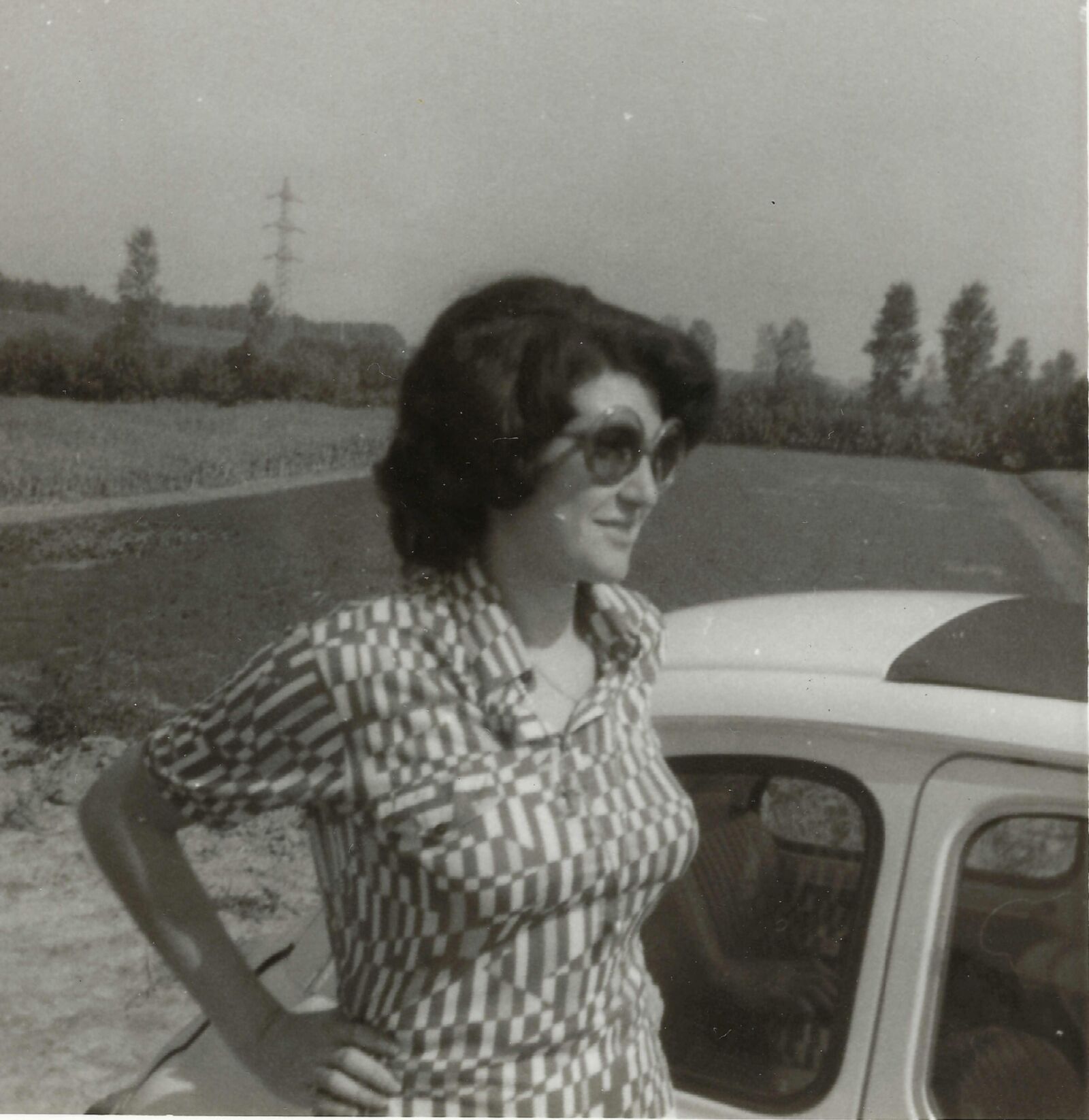 Minha mãe faz poses vintage