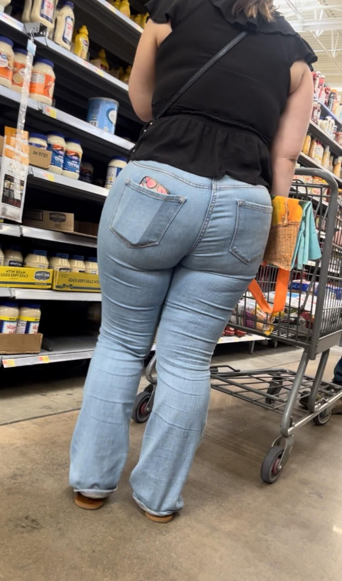 Candid Thick Thighs Ass Jeans