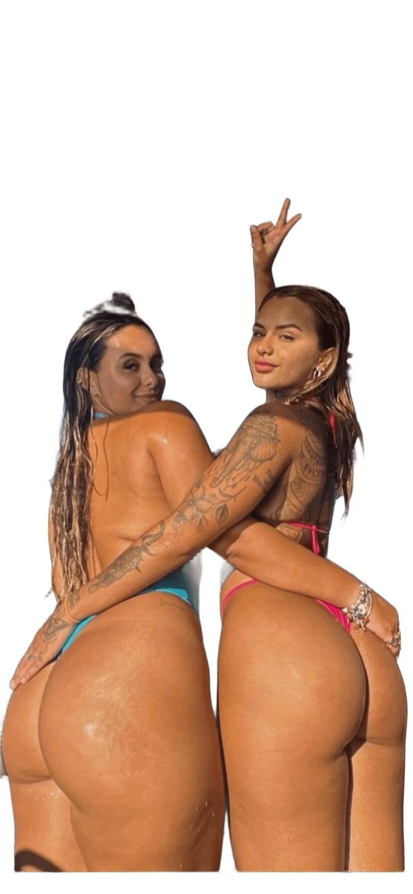 Latina Cute Big Butt Stickers 