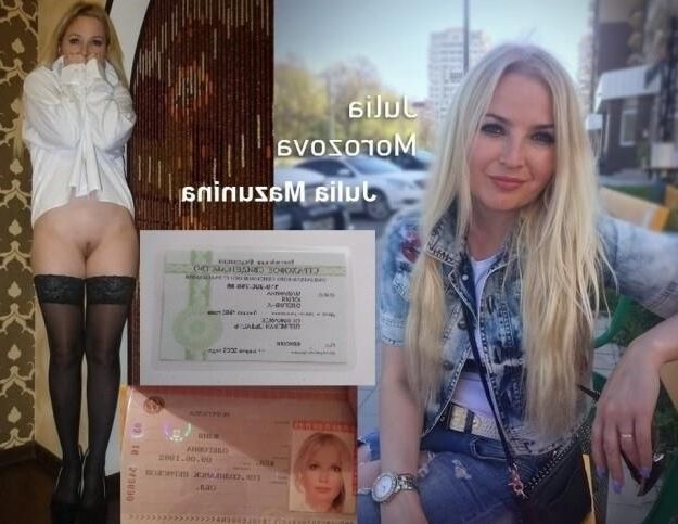 Pretty blonde Russian slut Julia from Novorossiysk