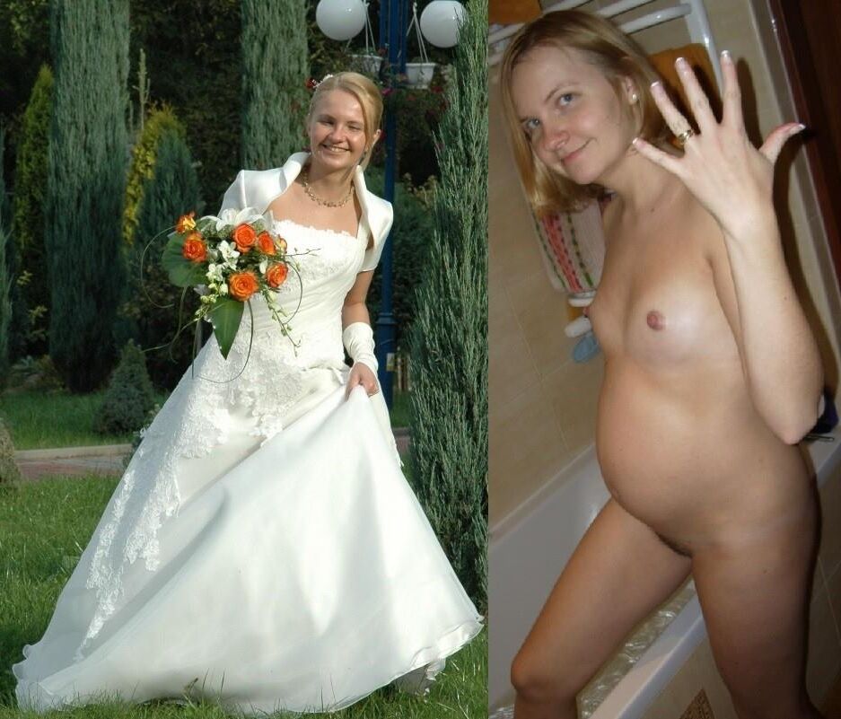 Hairy pregnant bride 