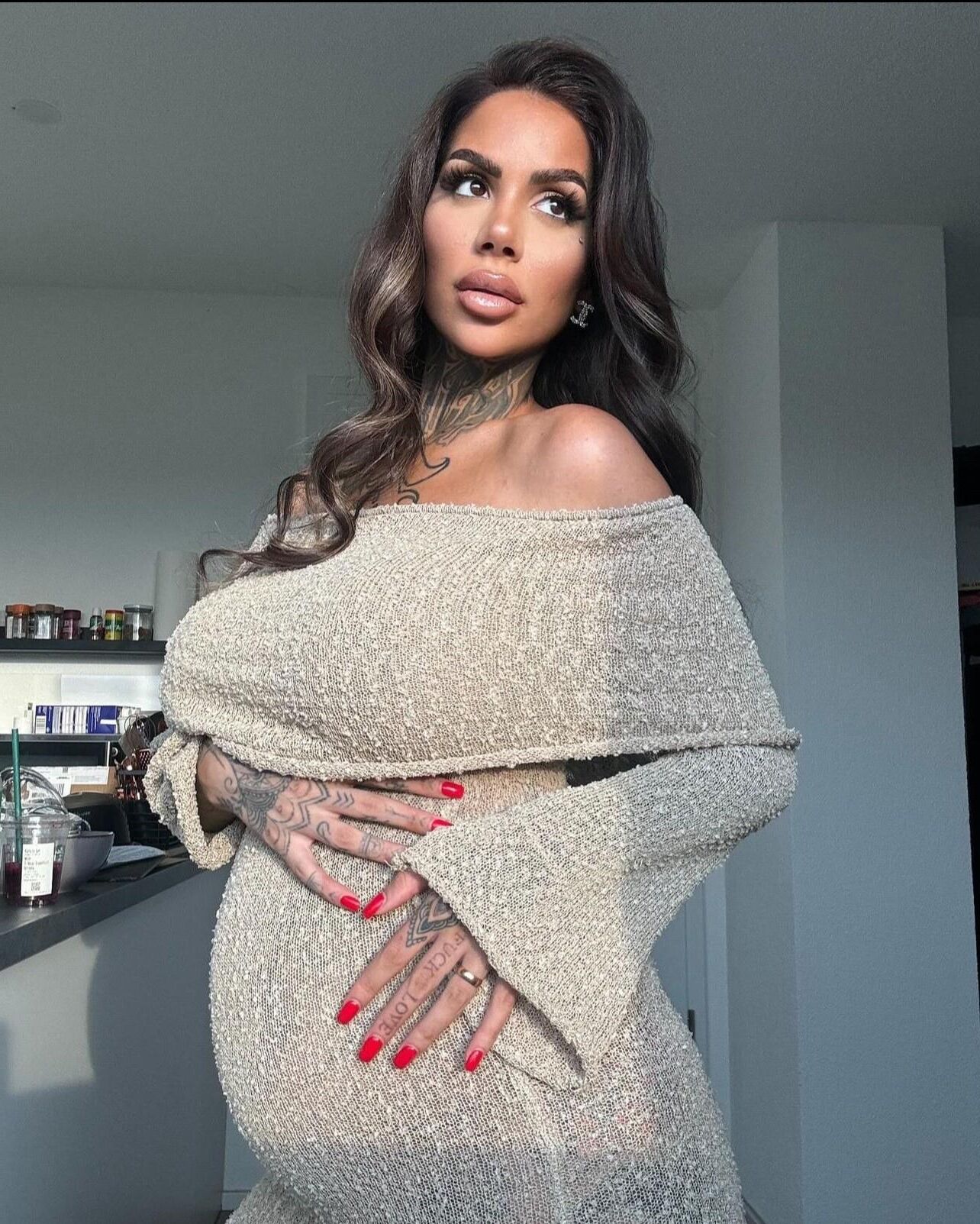 Swiss reality bitch pregnant (I hope from a black one😈)