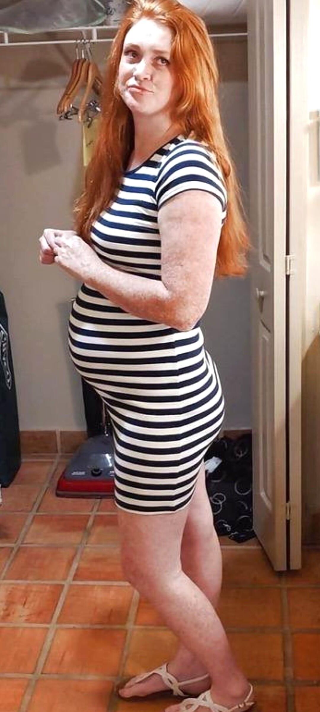 Karen, pregnant redhead