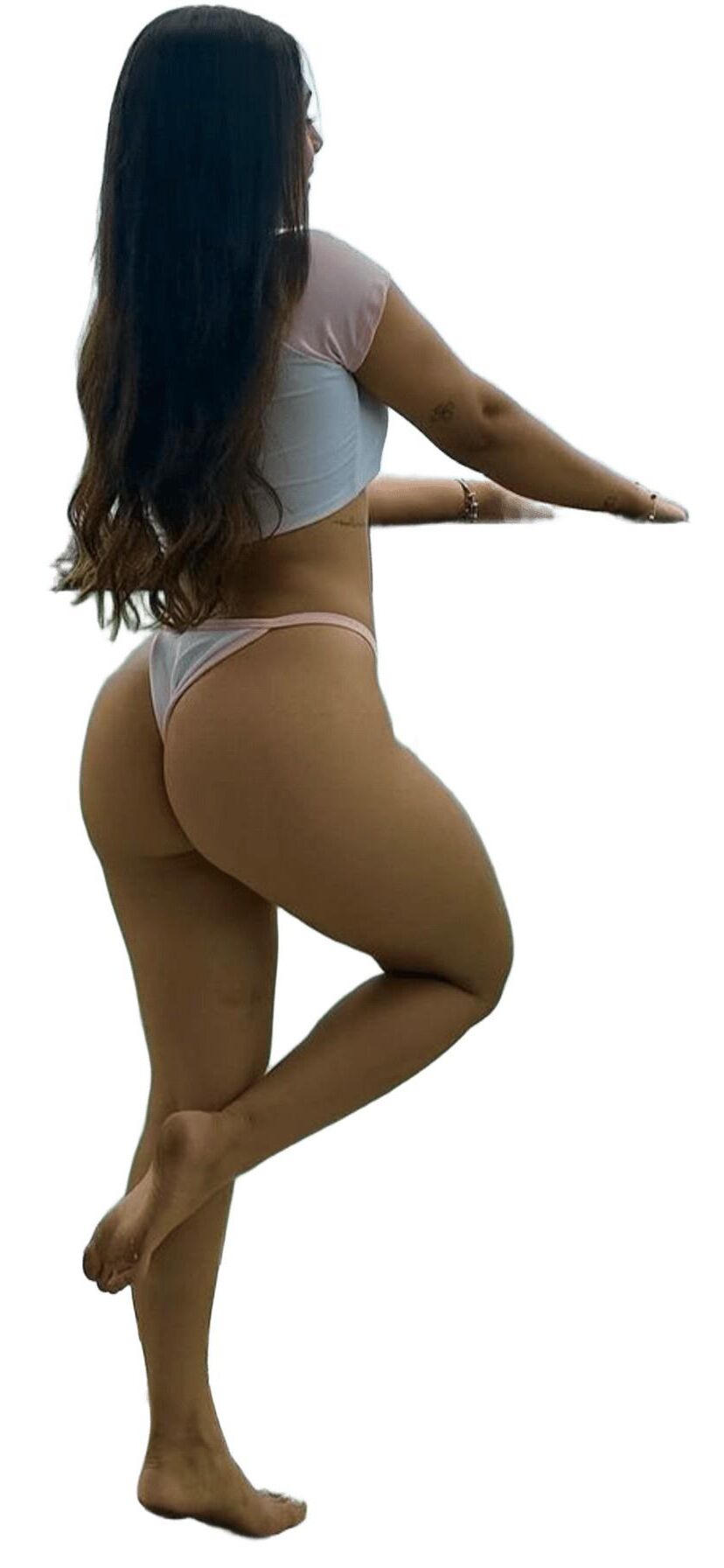 Latina Cute Big Butt Stickers 