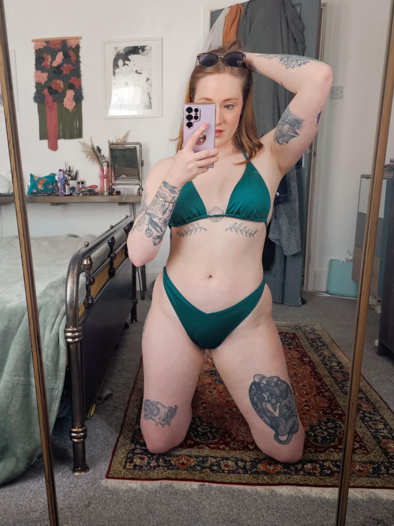 Fiona Dagger Green Bikini 