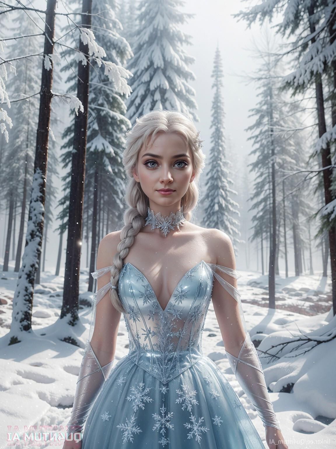 AI Elsa Frozen # Disney Princess Big Breasts