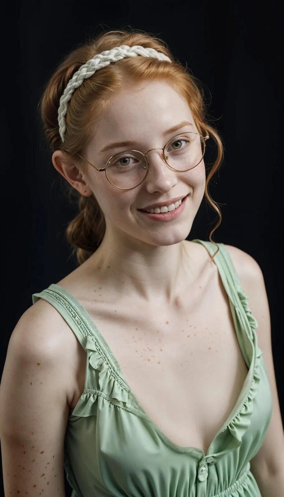 Photo Realistic AI Redheaded Teen