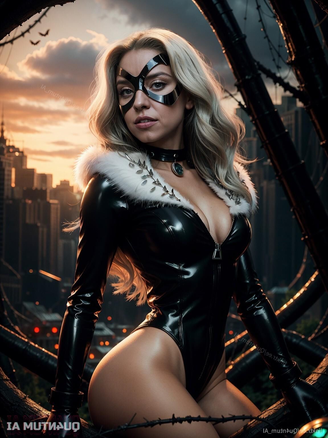 AI Sydney Sweeney # Black Cat Catwoman Marvel Comics 