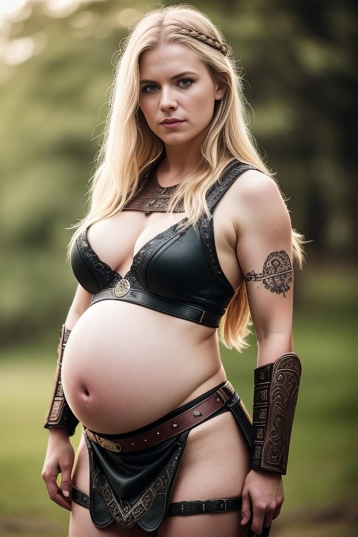 Pregnant shield maiden