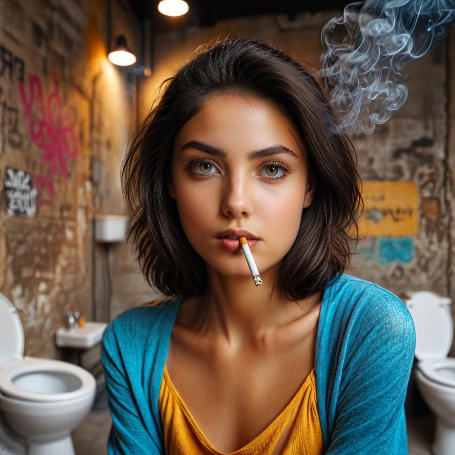 Smoking girls