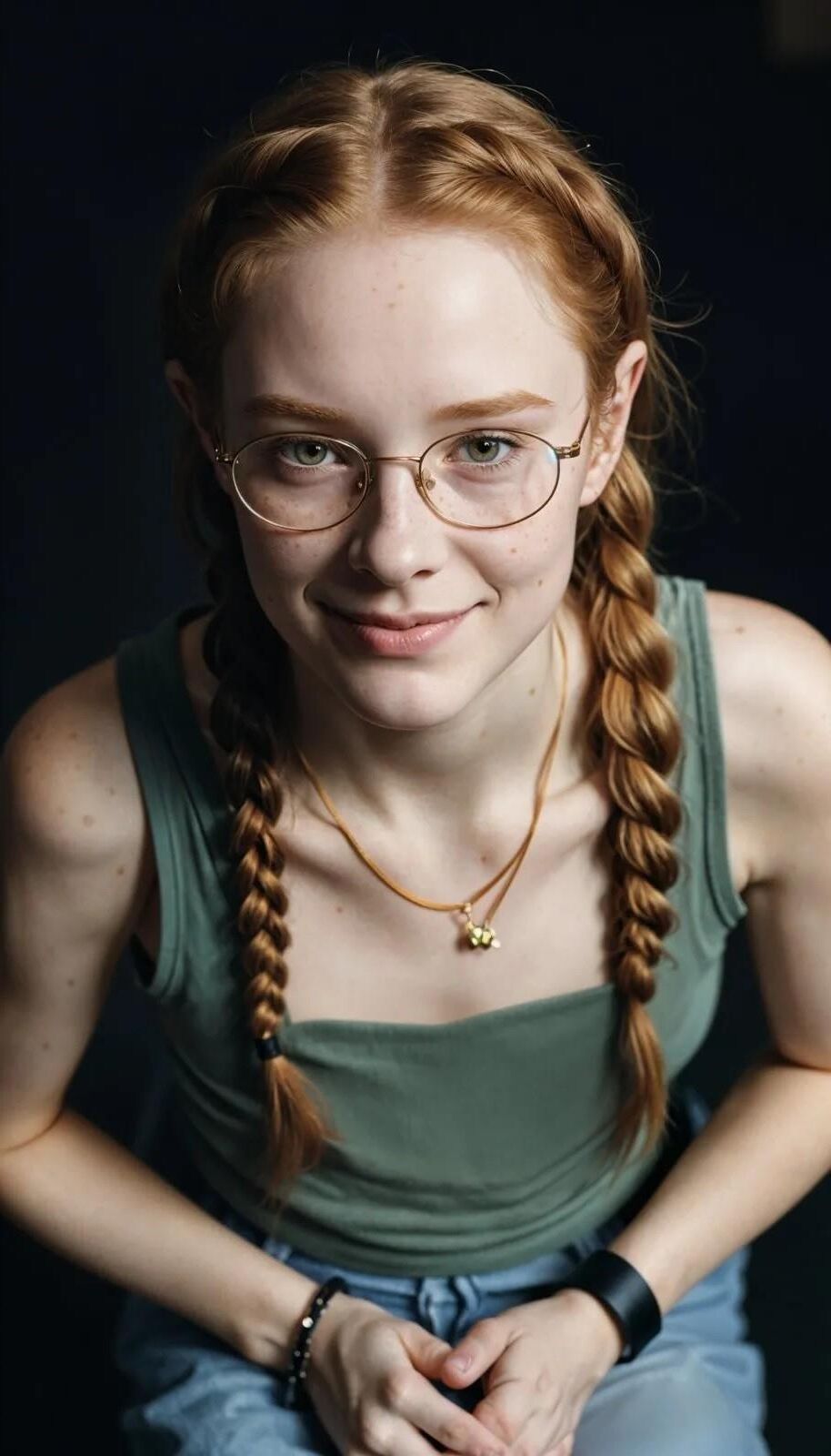 Photo Realistic AI Redheaded Teen