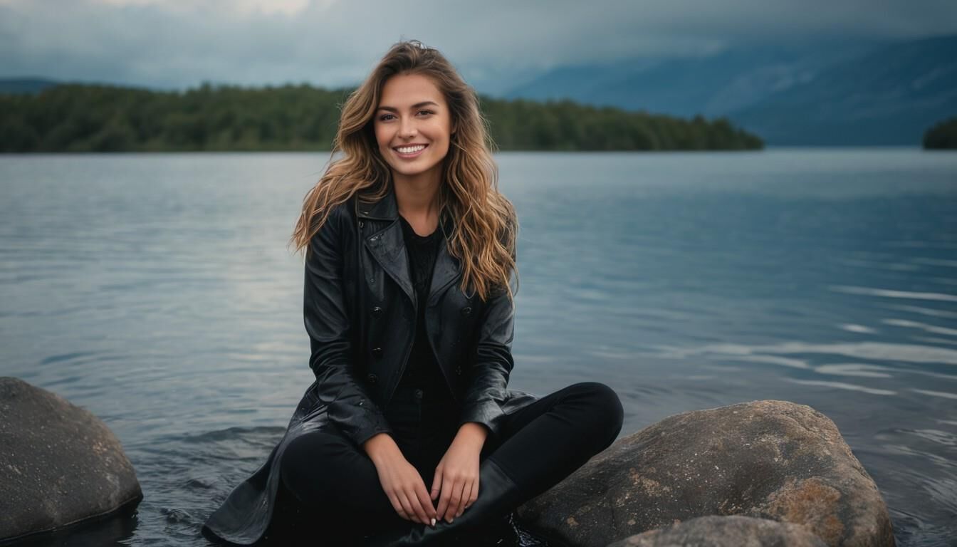 A.i. On the Rock in Leather Coat