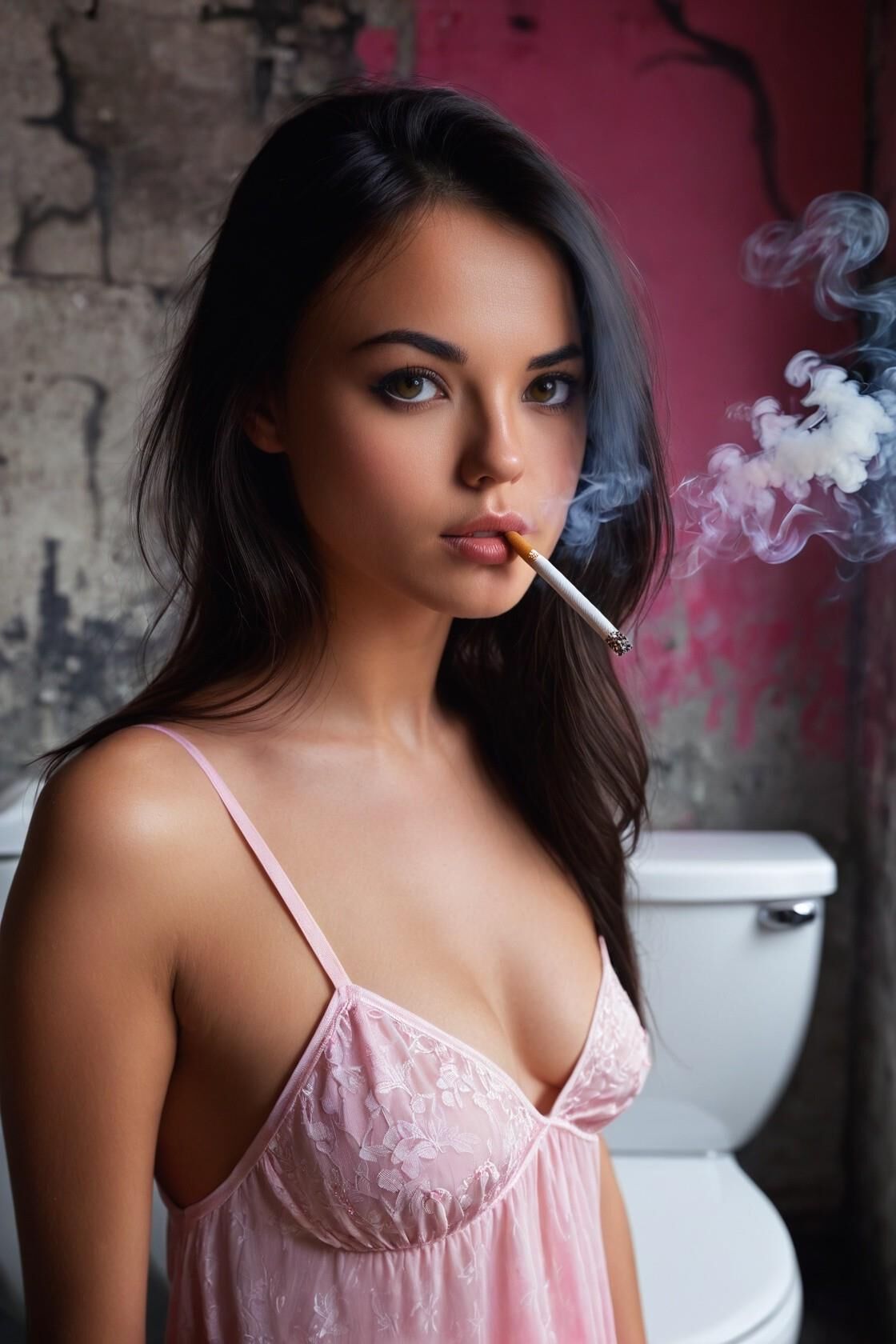 Smoking girls