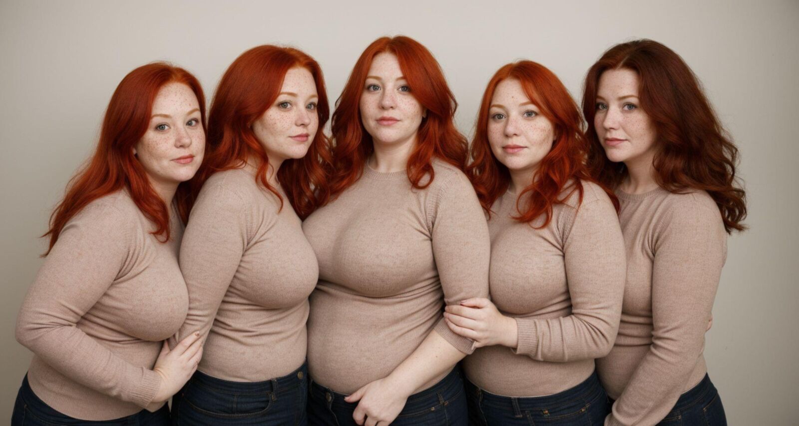 AI - Redheads in sweaters