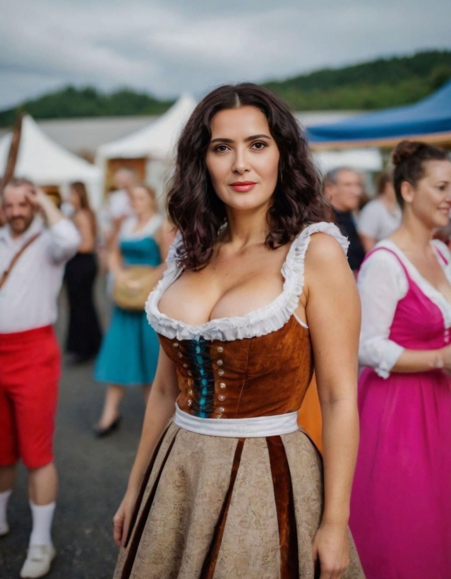 Salma Hayek at Octoberfest