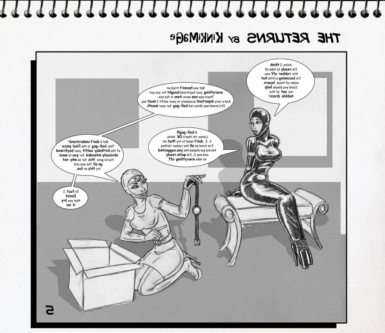 Bondage Cartoon & D women in BDSM troubles 