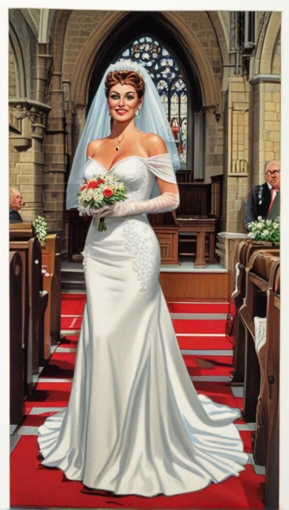 bride in church