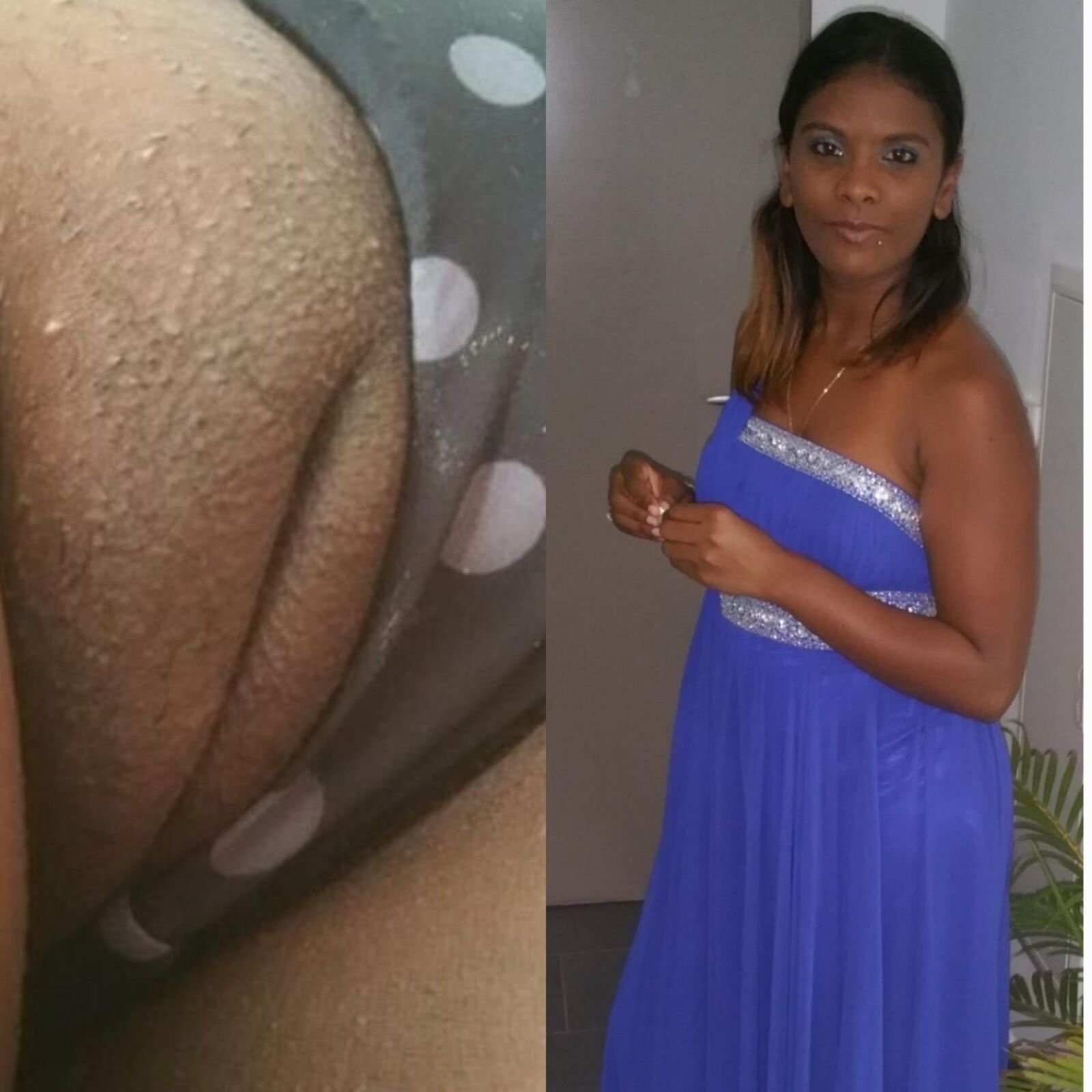 Your ebony idol AI before after on off clothed unclothed