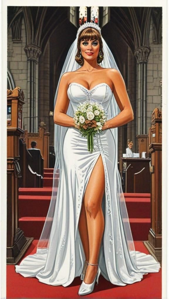 bride in church